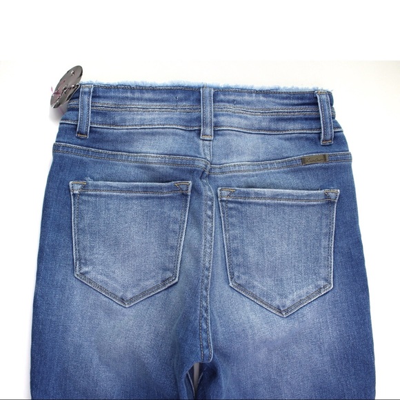 KanCan High Waist Frayed Distressed Ankle Jeans 1 - Picture 11 of 13